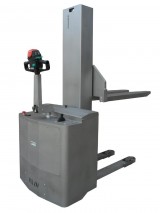 Electric pedestrian INOX Stacker with standard forks